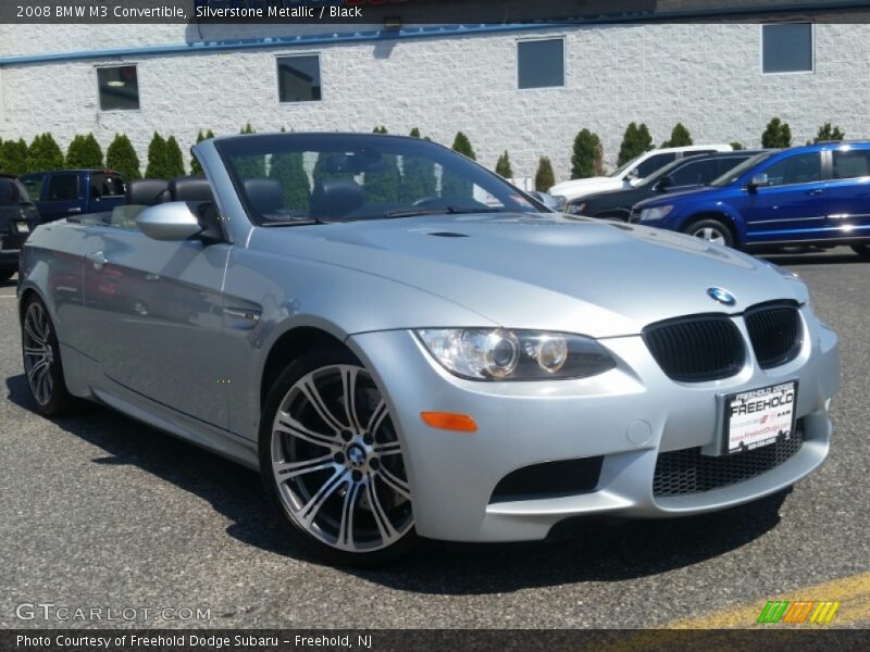 Silverstone Metallic / Black 2008 BMW M3 Convertible