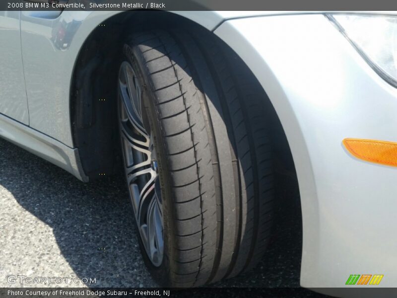 Silverstone Metallic / Black 2008 BMW M3 Convertible