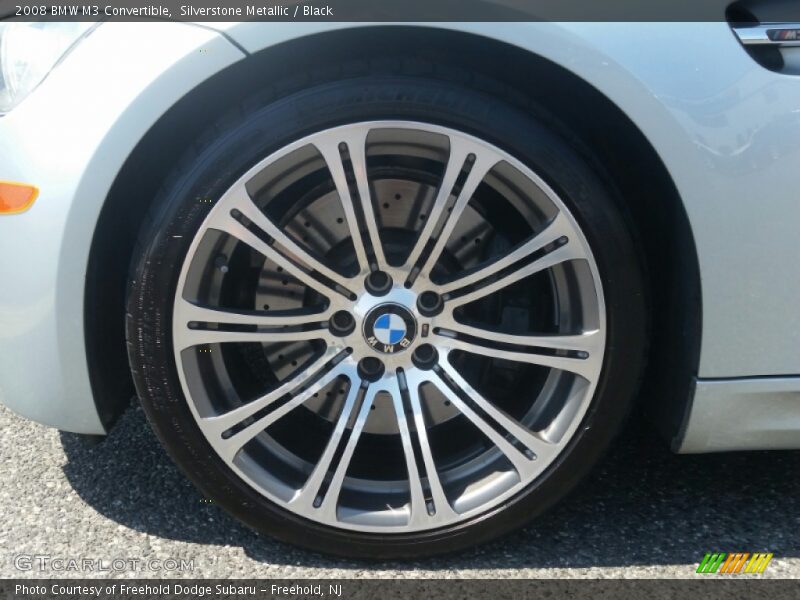 Silverstone Metallic / Black 2008 BMW M3 Convertible