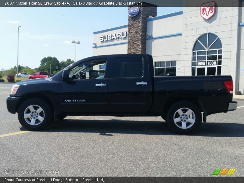 Galaxy Black / Graphite Black/Titanium 2007 Nissan Titan SE Crew Cab 4x4