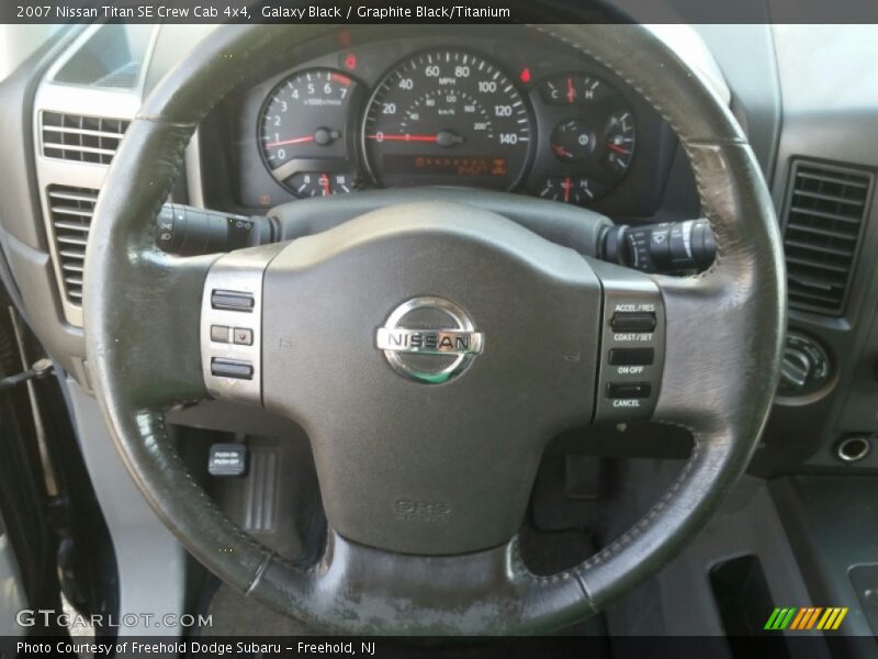 Galaxy Black / Graphite Black/Titanium 2007 Nissan Titan SE Crew Cab 4x4
