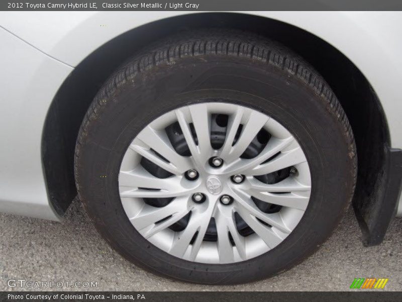 Classic Silver Metallic / Light Gray 2012 Toyota Camry Hybrid LE