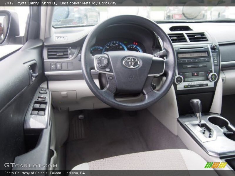 Classic Silver Metallic / Light Gray 2012 Toyota Camry Hybrid LE