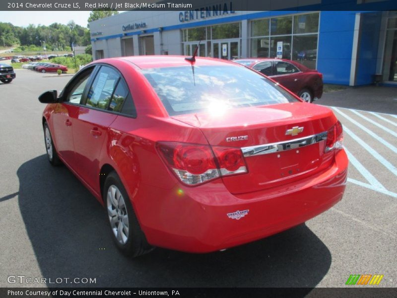 Red Hot / Jet Black/Medium Titanium 2014 Chevrolet Cruze LS