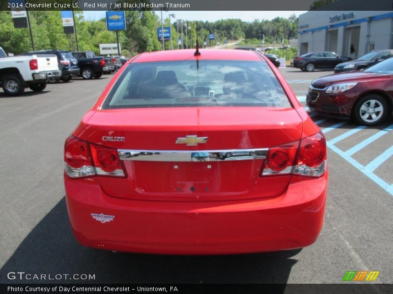 Red Hot / Jet Black/Medium Titanium 2014 Chevrolet Cruze LS