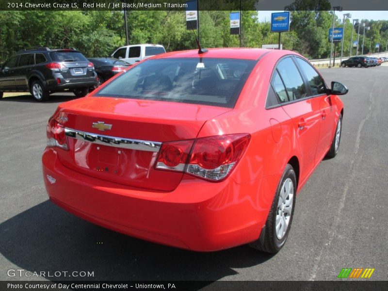 Red Hot / Jet Black/Medium Titanium 2014 Chevrolet Cruze LS