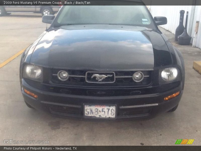 Black / Black/Tan 2009 Ford Mustang V6 Premium Coupe