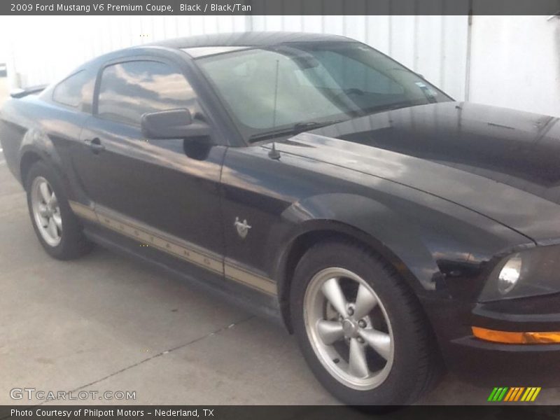 Black / Black/Tan 2009 Ford Mustang V6 Premium Coupe