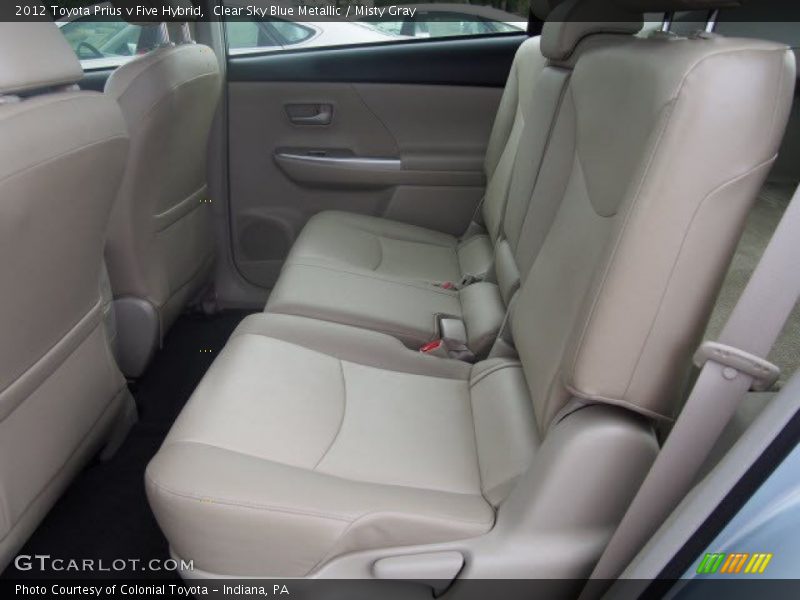 Clear Sky Blue Metallic / Misty Gray 2012 Toyota Prius v Five Hybrid