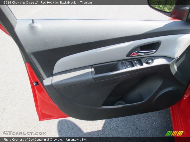 Red Hot / Jet Black/Medium Titanium 2014 Chevrolet Cruze LS