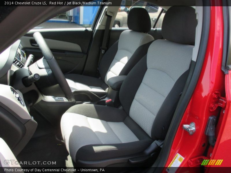 Red Hot / Jet Black/Medium Titanium 2014 Chevrolet Cruze LS