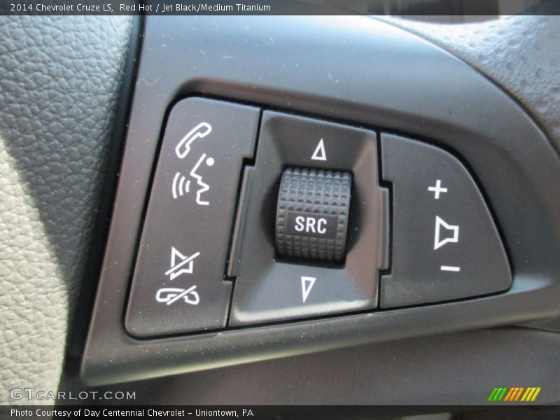 Red Hot / Jet Black/Medium Titanium 2014 Chevrolet Cruze LS
