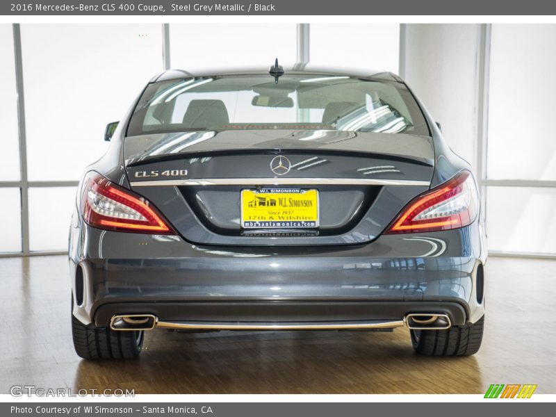 Steel Grey Metallic / Black 2016 Mercedes-Benz CLS 400 Coupe