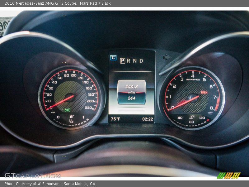  2016 AMG GT S Coupe Coupe Gauges