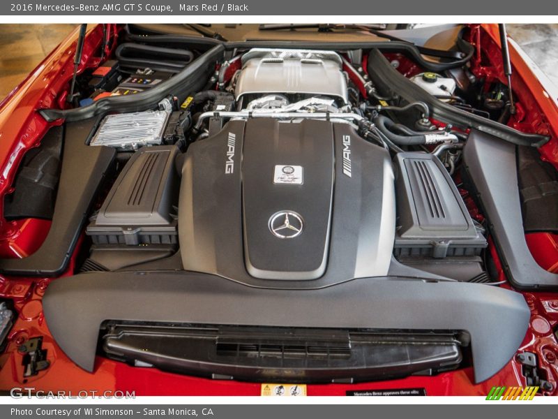  2016 AMG GT S Coupe Engine - 4.0 Liter AMG Twin-Turbocharged DOHC 32-Valve VVT V8