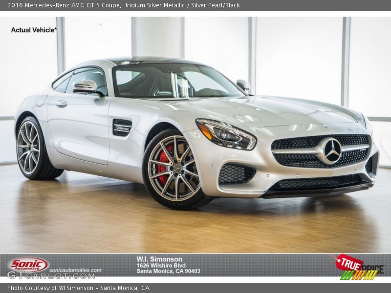 Iridium Silver Metallic / Silver Pearl/Black 2016 Mercedes-Benz AMG GT S Coupe