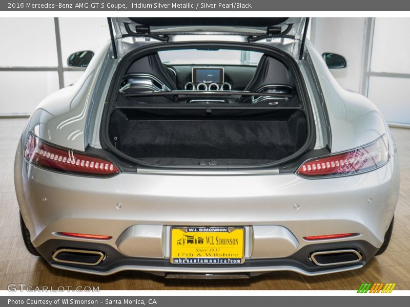 Iridium Silver Metallic / Silver Pearl/Black 2016 Mercedes-Benz AMG GT S Coupe