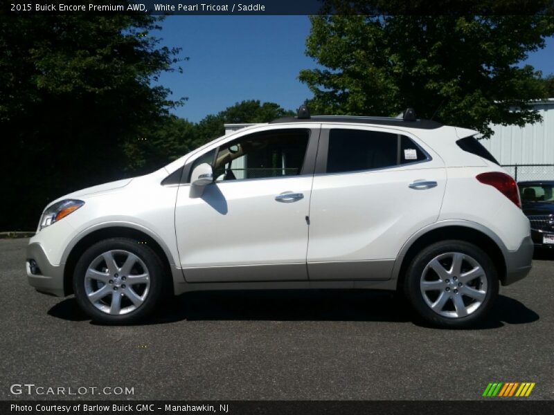 White Pearl Tricoat / Saddle 2015 Buick Encore Premium AWD
