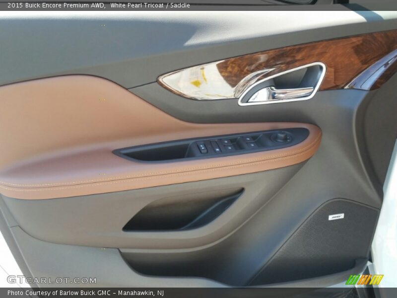 White Pearl Tricoat / Saddle 2015 Buick Encore Premium AWD