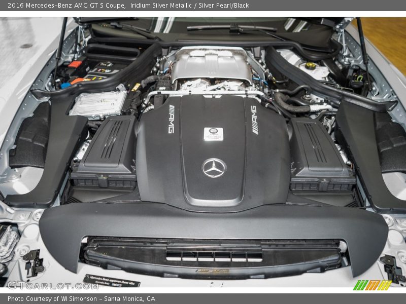  2016 AMG GT S Coupe Engine - 4.0 Liter AMG Twin-Turbocharged DOHC 32-Valve VVT V8