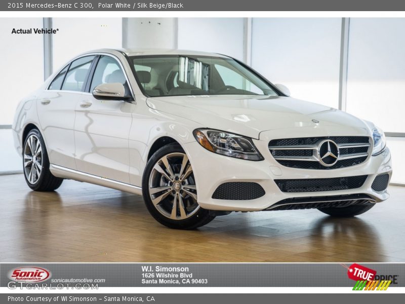 Polar White / Silk Beige/Black 2015 Mercedes-Benz C 300