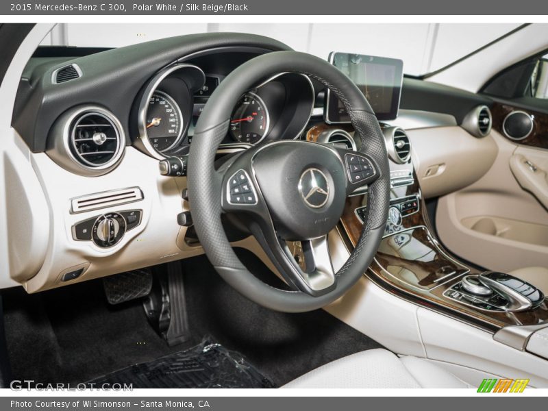 Polar White / Silk Beige/Black 2015 Mercedes-Benz C 300