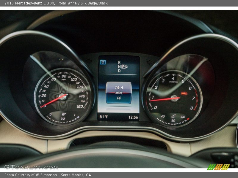 Polar White / Silk Beige/Black 2015 Mercedes-Benz C 300