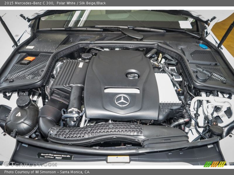 Polar White / Silk Beige/Black 2015 Mercedes-Benz C 300