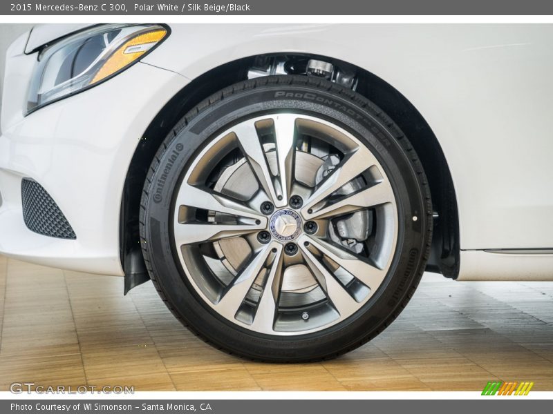 Polar White / Silk Beige/Black 2015 Mercedes-Benz C 300