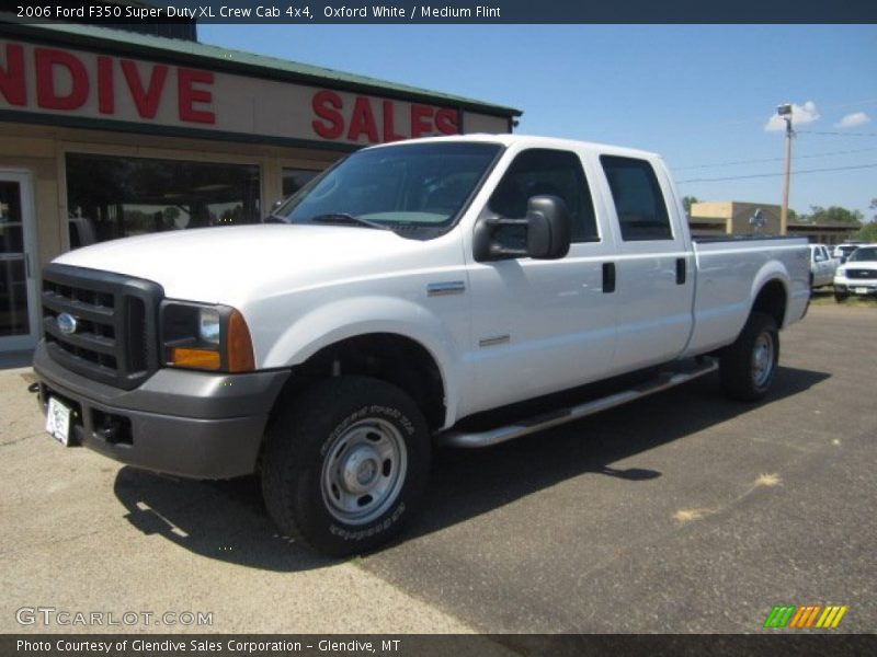Oxford White / Medium Flint 2006 Ford F350 Super Duty XL Crew Cab 4x4