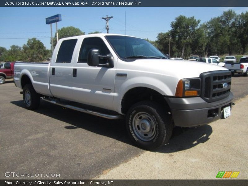 Oxford White / Medium Flint 2006 Ford F350 Super Duty XL Crew Cab 4x4