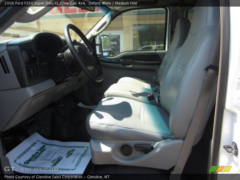 Oxford White / Medium Flint 2006 Ford F350 Super Duty XL Crew Cab 4x4