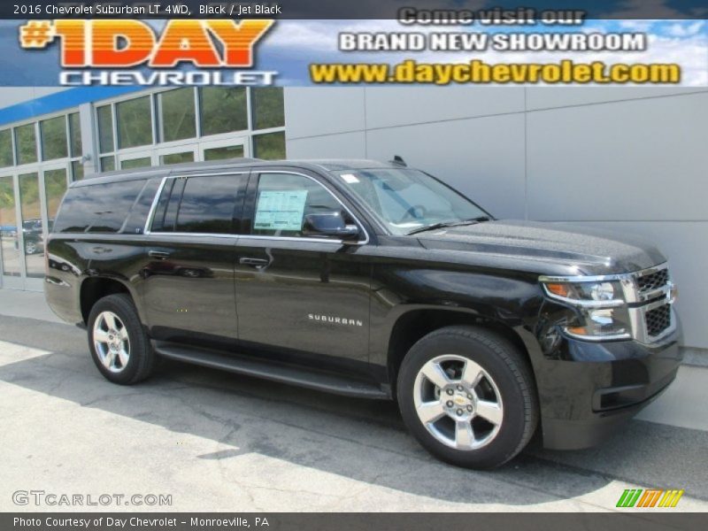 Black / Jet Black 2016 Chevrolet Suburban LT 4WD
