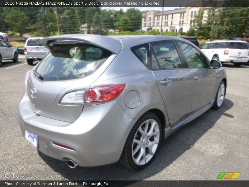 Liquid Silver Metallic / Black/Red 2010 Mazda MAZDA3 MAZDASPEED3 Sport 5 Door