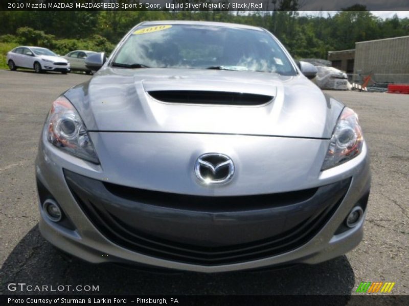 Liquid Silver Metallic / Black/Red 2010 Mazda MAZDA3 MAZDASPEED3 Sport 5 Door