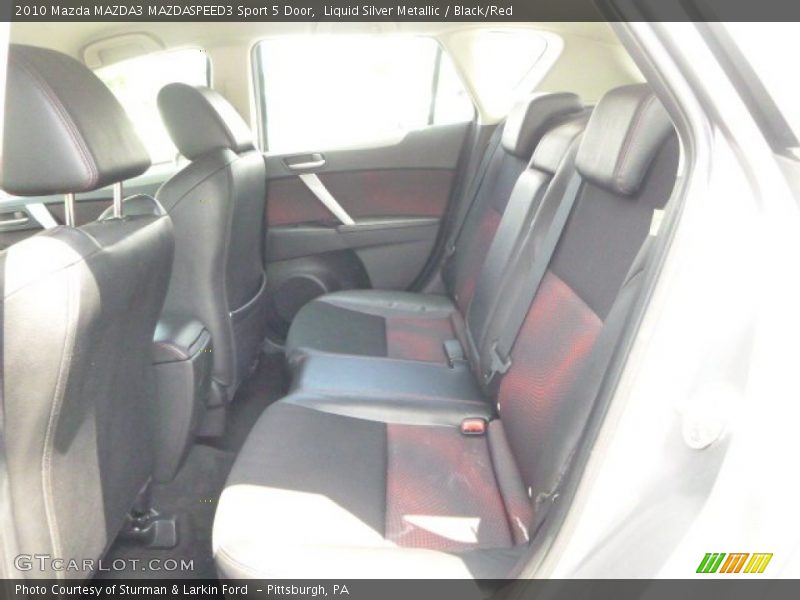 Liquid Silver Metallic / Black/Red 2010 Mazda MAZDA3 MAZDASPEED3 Sport 5 Door