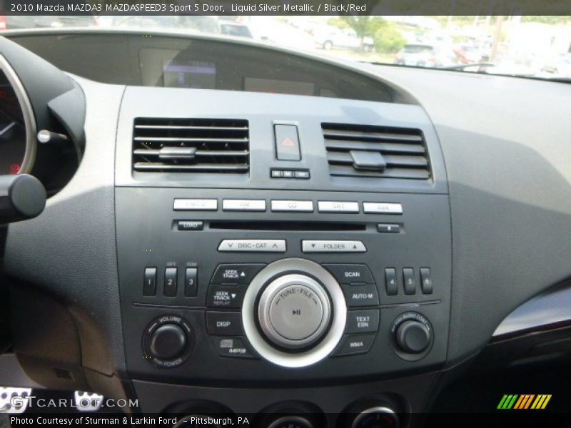 Liquid Silver Metallic / Black/Red 2010 Mazda MAZDA3 MAZDASPEED3 Sport 5 Door