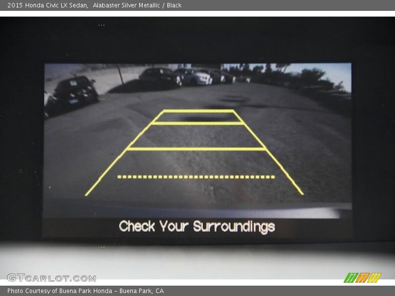 Alabaster Silver Metallic / Black 2015 Honda Civic LX Sedan
