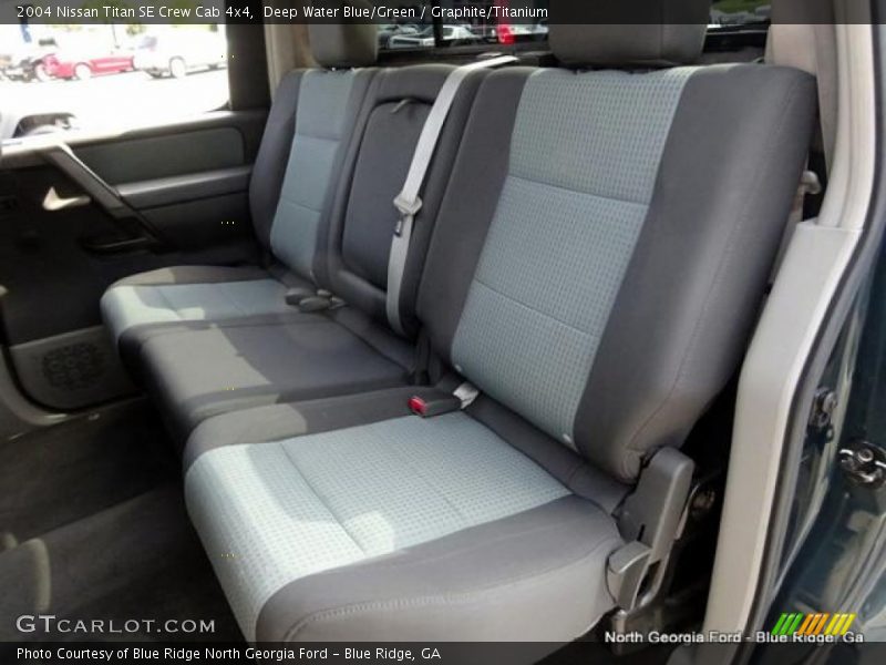Deep Water Blue/Green / Graphite/Titanium 2004 Nissan Titan SE Crew Cab 4x4