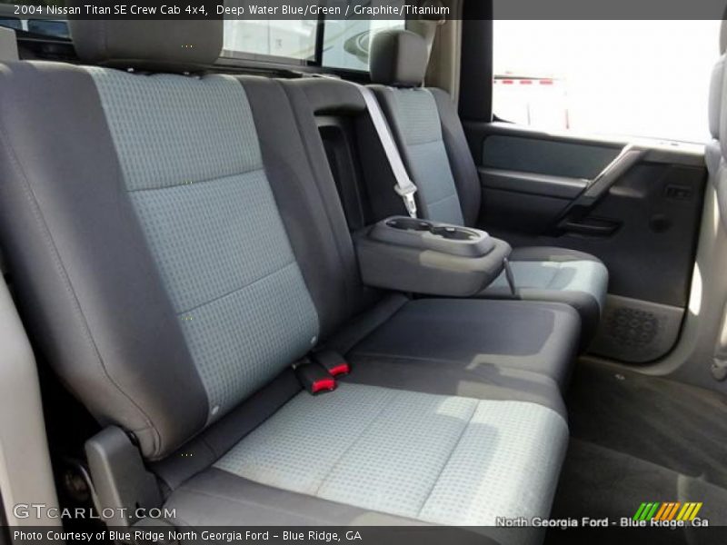 Deep Water Blue/Green / Graphite/Titanium 2004 Nissan Titan SE Crew Cab 4x4