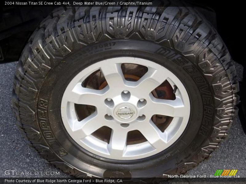 Deep Water Blue/Green / Graphite/Titanium 2004 Nissan Titan SE Crew Cab 4x4