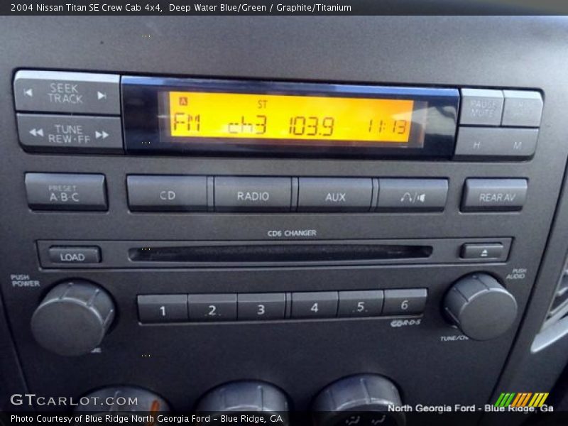 Deep Water Blue/Green / Graphite/Titanium 2004 Nissan Titan SE Crew Cab 4x4
