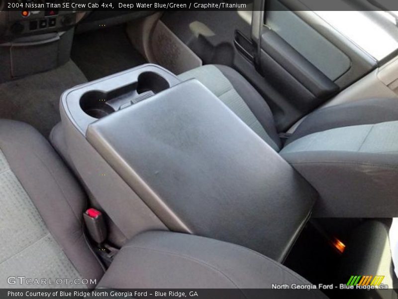 Deep Water Blue/Green / Graphite/Titanium 2004 Nissan Titan SE Crew Cab 4x4