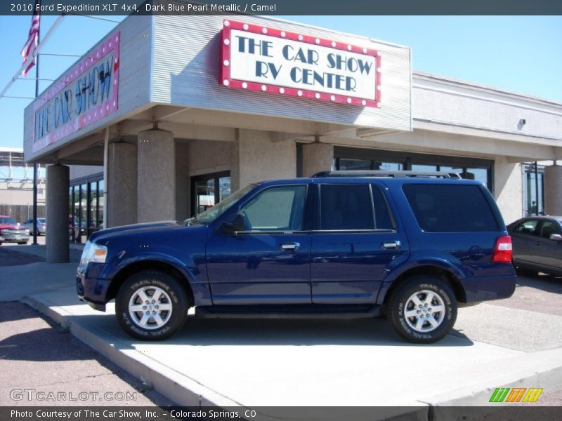 Dark Blue Pearl Metallic / Camel 2010 Ford Expedition XLT 4x4