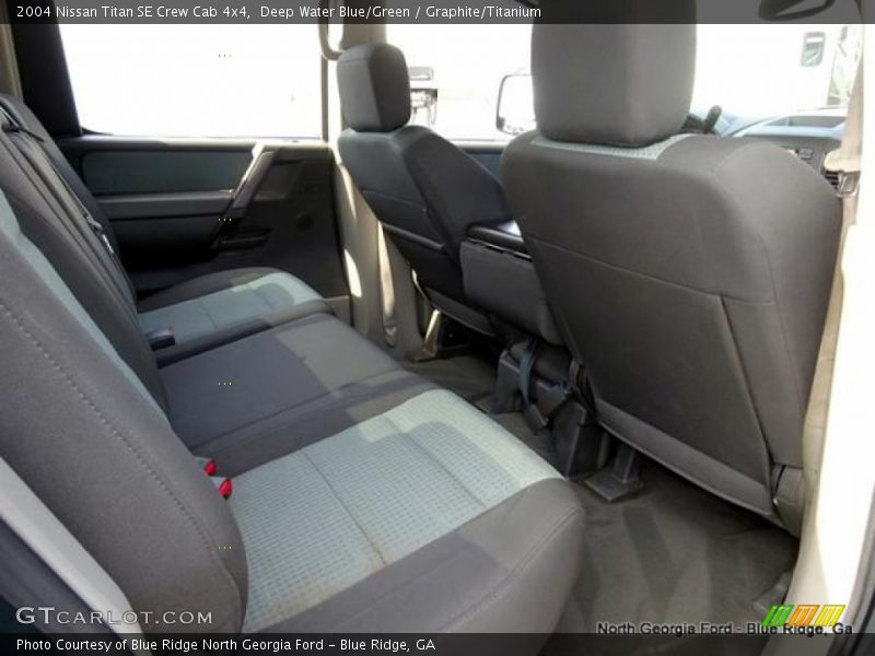 Deep Water Blue/Green / Graphite/Titanium 2004 Nissan Titan SE Crew Cab 4x4