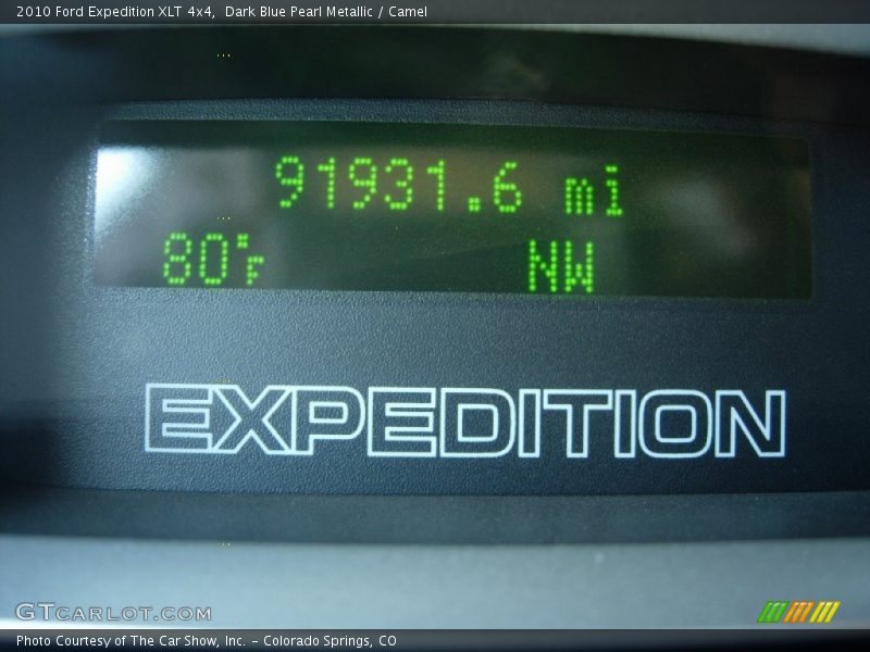 Dark Blue Pearl Metallic / Camel 2010 Ford Expedition XLT 4x4