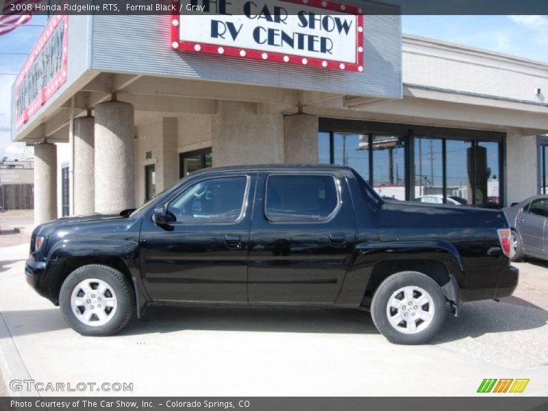 Formal Black / Gray 2008 Honda Ridgeline RTS