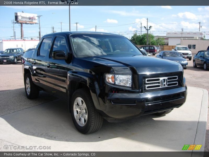 Formal Black / Gray 2008 Honda Ridgeline RTS