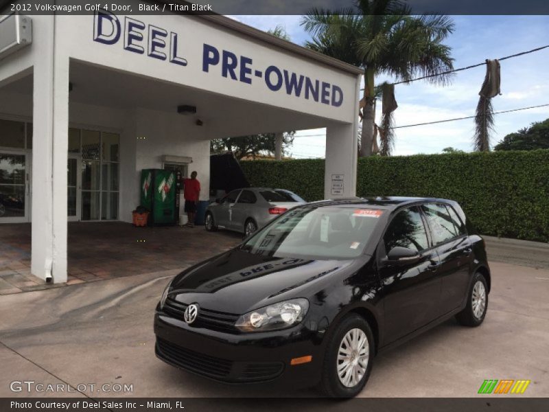 Black / Titan Black 2012 Volkswagen Golf 4 Door