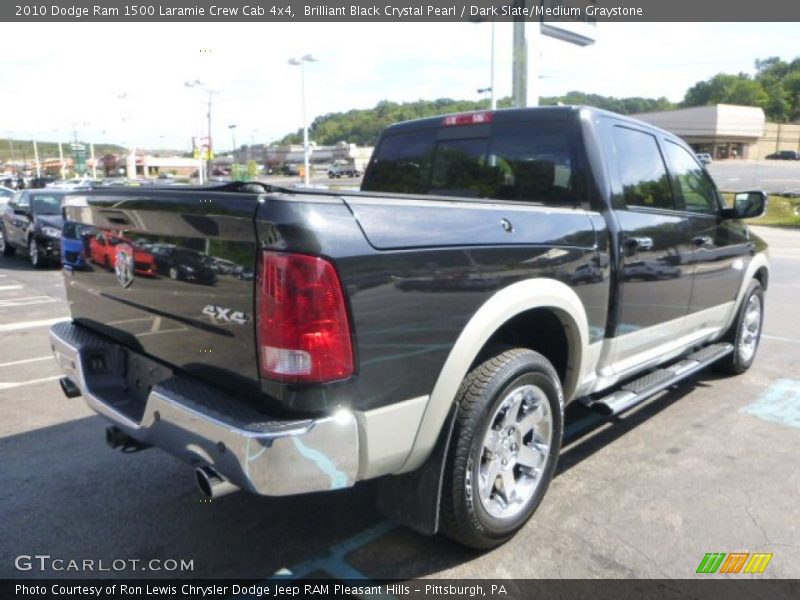 Brilliant Black Crystal Pearl / Dark Slate/Medium Graystone 2010 Dodge Ram 1500 Laramie Crew Cab 4x4